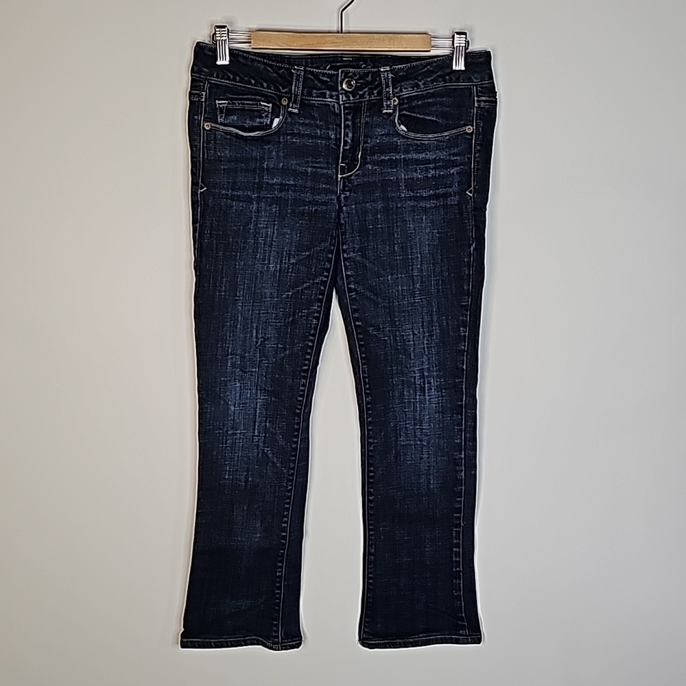 American Eagle dark wash size 6 skinny kick stretch jeans